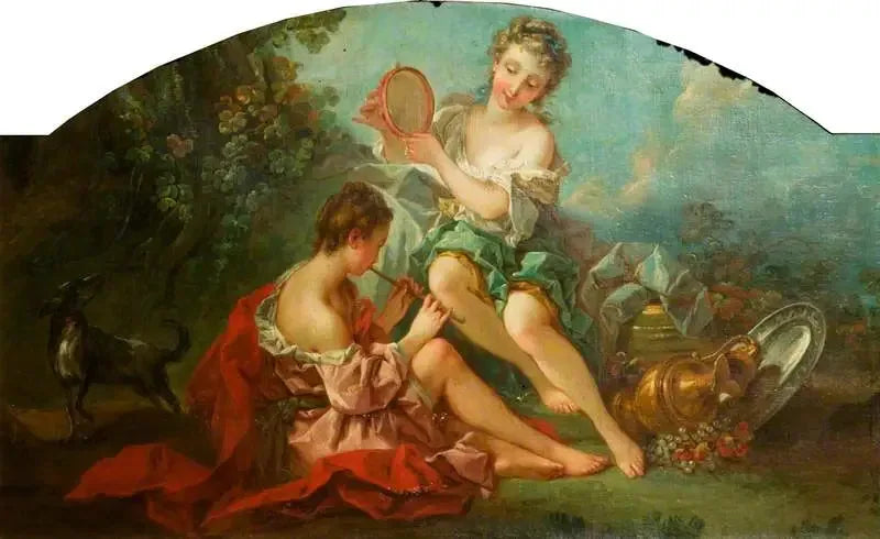 Arkadian nymfit soittamassa musiikkia - François Boucher