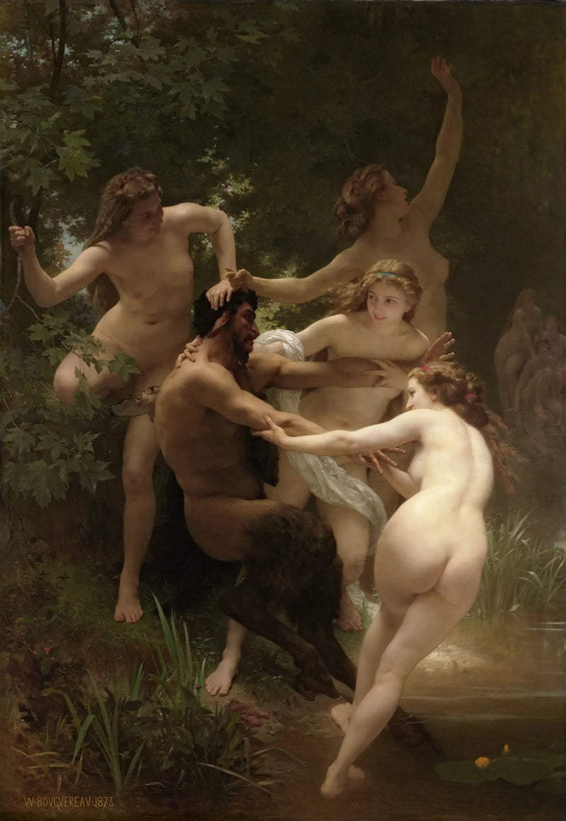 Nymfit ja Satyyri - Bouguereau