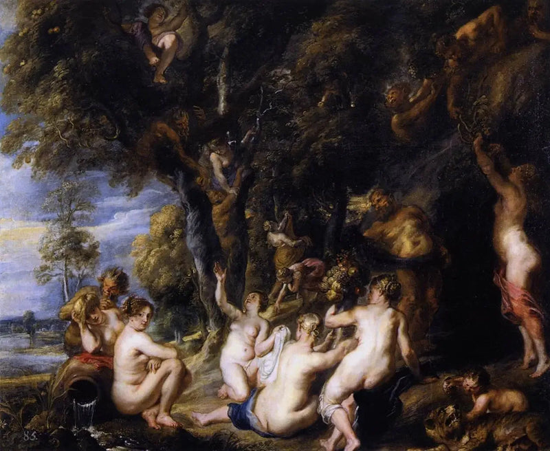 Nymfit ja satyyrit - Peter Paul Rubens