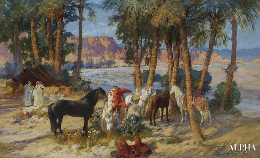 Oasis, Algiers - Frederick Arthur Bridgman - Reproductions de tableaux et peintures haut de gamme