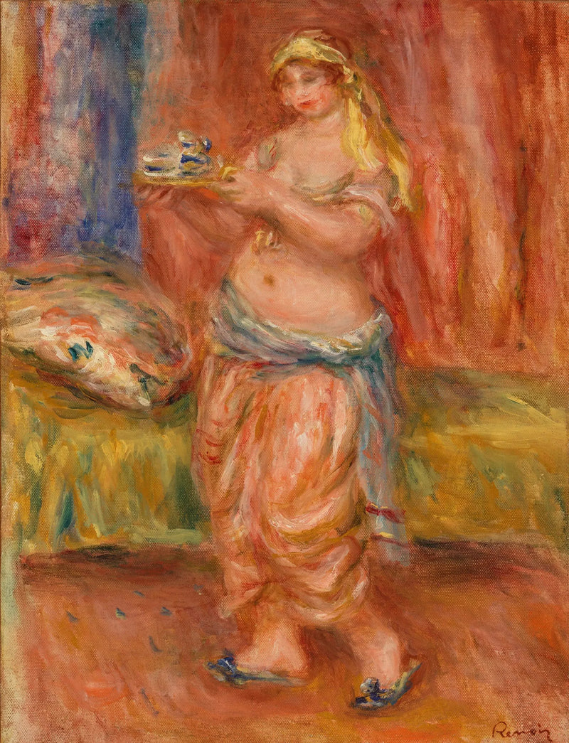 Teekannullinen odaliski - Pierre-Auguste Renoir