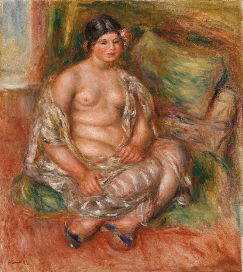 Istuva odaliski (Istuva odaliski) - Pierre-Auguste Renoir