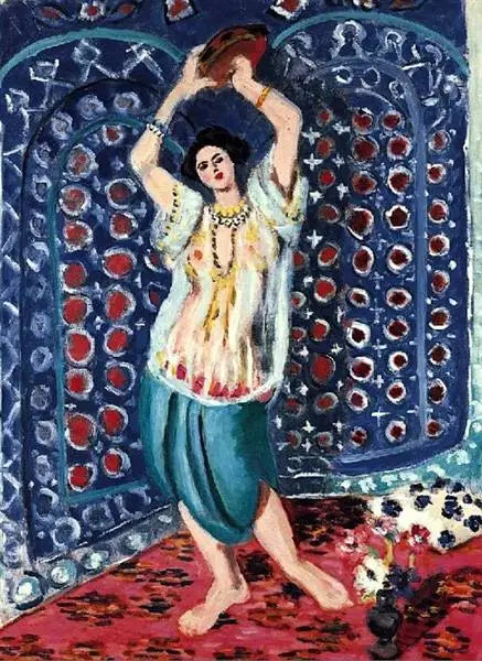 Odaliski tamburiinilla (Harmonia sinisessä) - Henri Matisse
