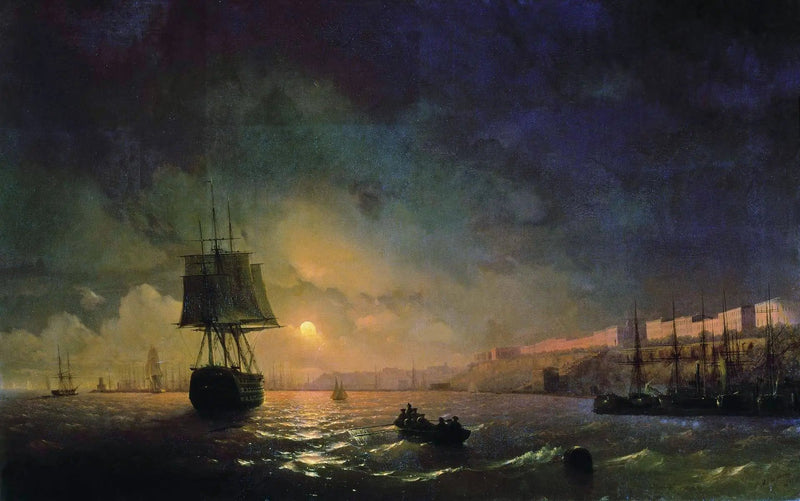 Odessa kuunvalossa - Ivan Aïvazovski