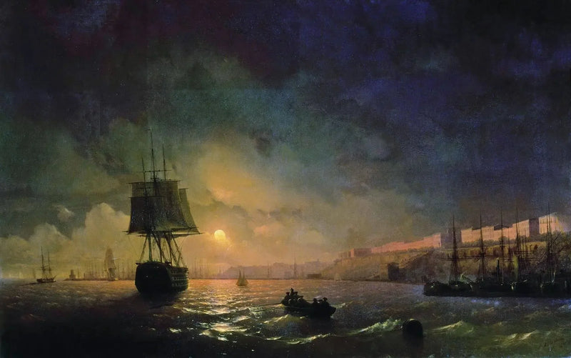 Odessa kuunvalossa - Ivan Aïvazovski