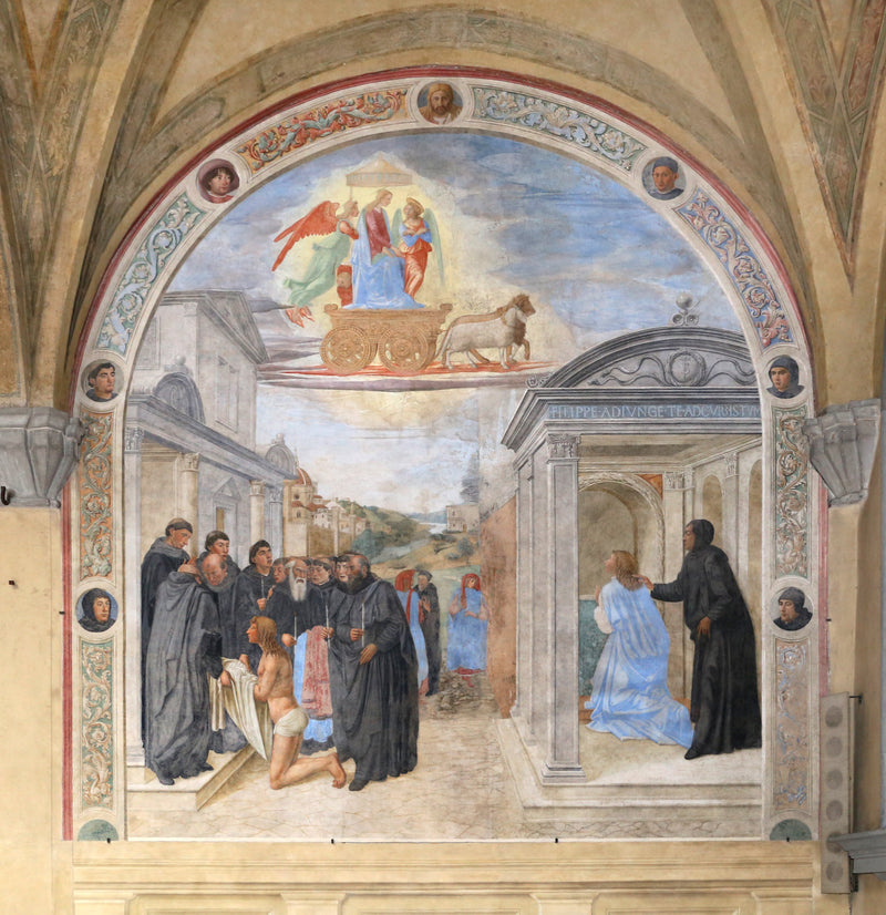 Pyhän Filipp Beniziläisen teos - Cosimo Rosselli