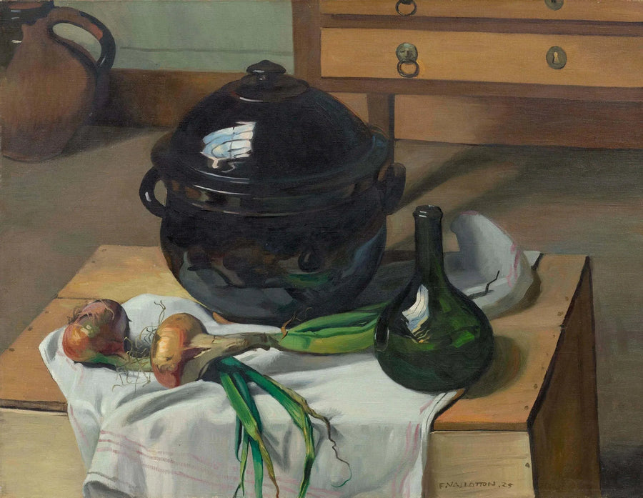 Sipulit ja keitto - Félix Vallotton