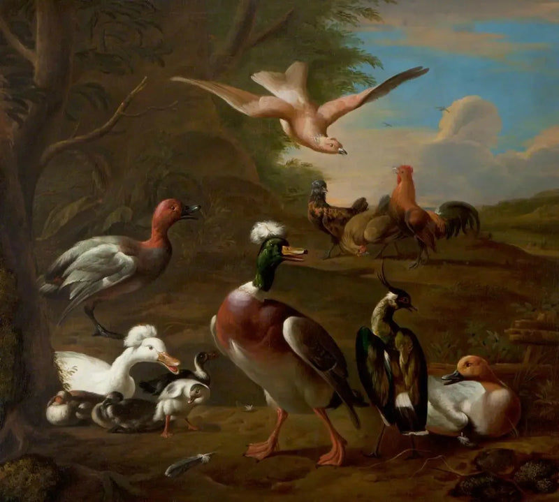 Linnut maisemassa - Melchior de Hondecoeter
