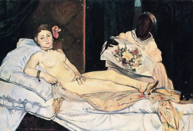 Olympia, kopio Manet'n mukaan - Paul Gauguin