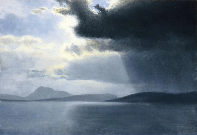 Tulvainen myrsky Hudson-joella - Albert Bierstadt