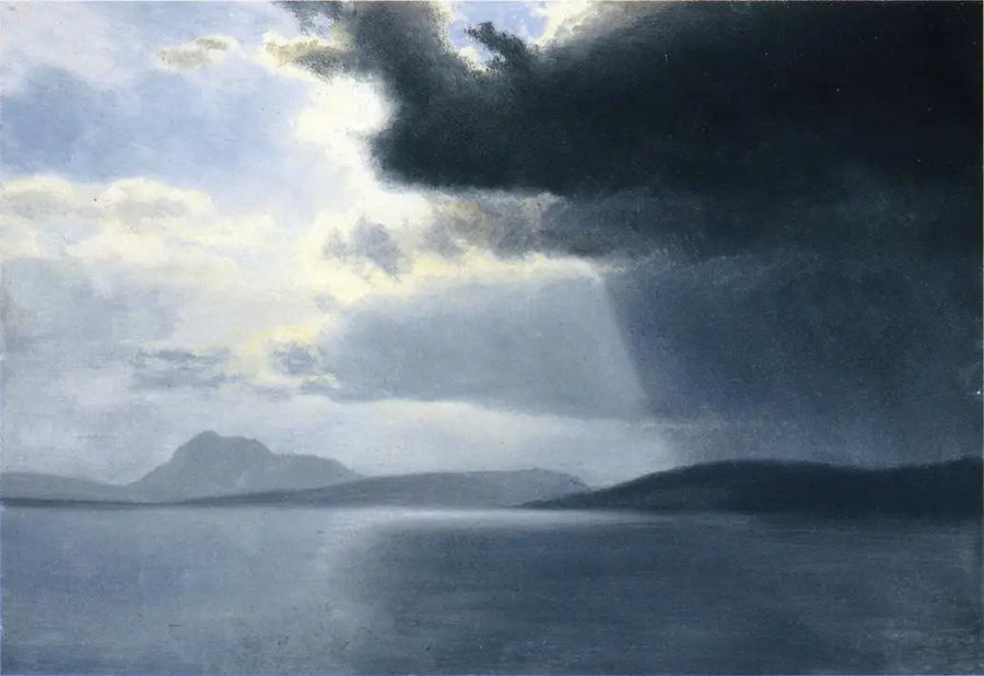 Tulvainen myrsky Hudson-joella - Albert Bierstadt