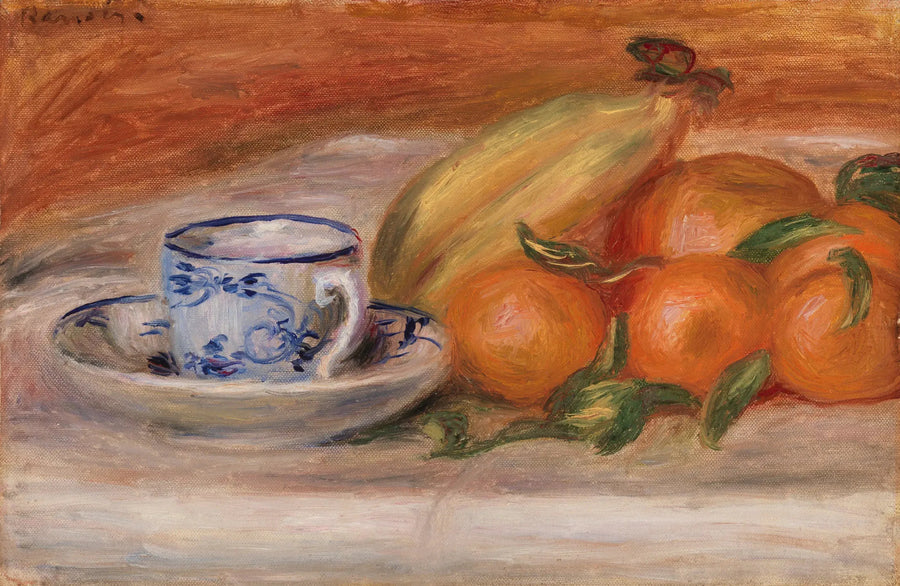 Appels, banaanit ja teekuppi (Appels, banaanit ja teekuppi) - Pierre-Auguste Renoir