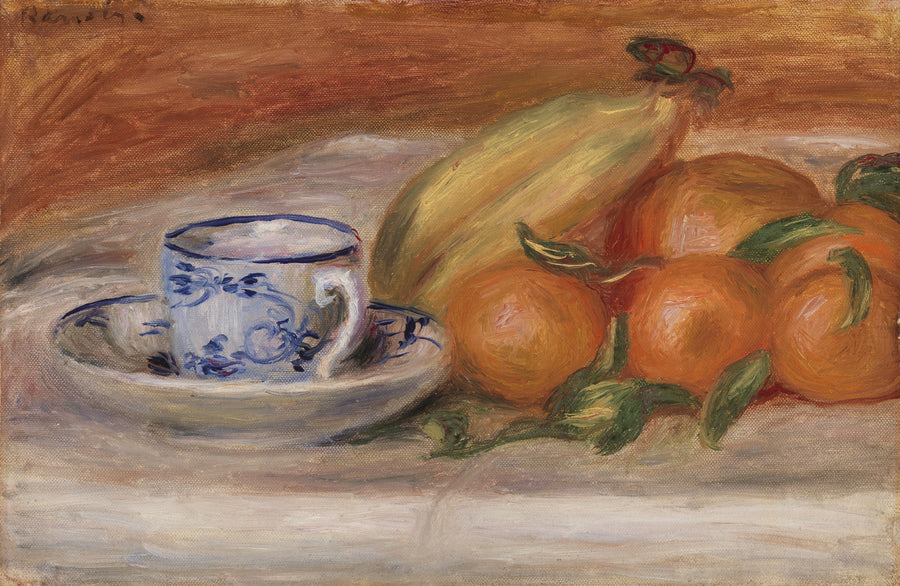 Appels, banaanit ja teekuppi (Appels, banaanit ja teekuppi) - Pierre-Auguste Renoir