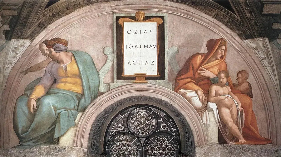 Osias, Joatham ja Ahas - Michelangelo