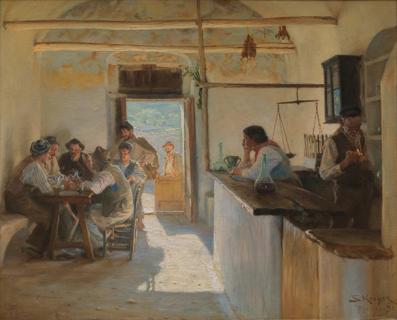 Osteria Ravellossa. - Peder Severin Krøyer