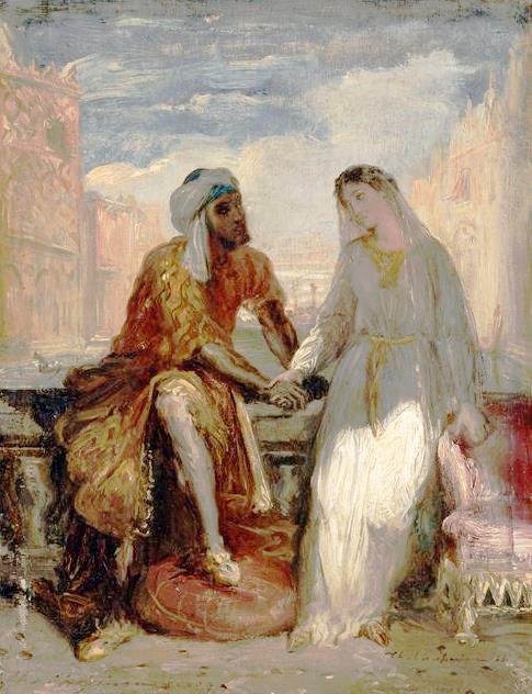 Othello ja Desdemona Venetsiassa - Théodore Chassériau