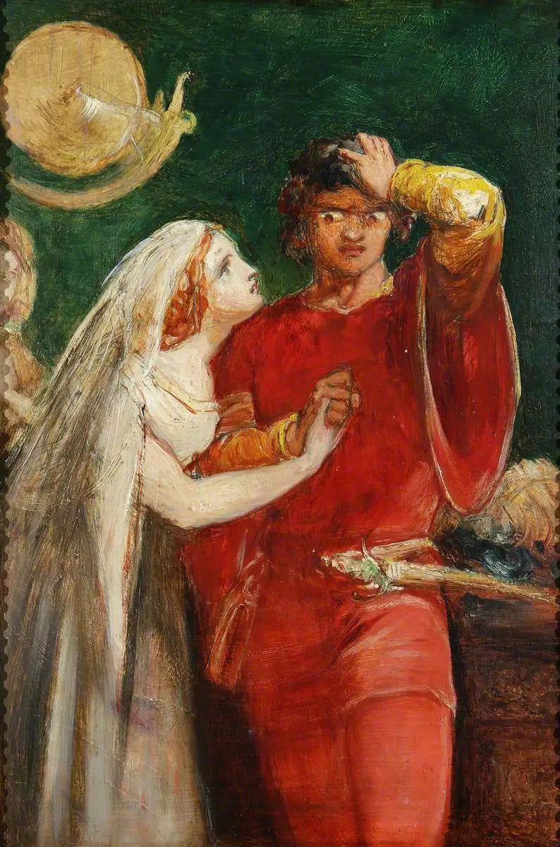 Othello et Desdémone - John Everett Millais image 1 reproduction de peinture à l’huile