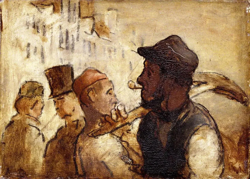 Työmiehiä kadulla - Honoré Daumier
