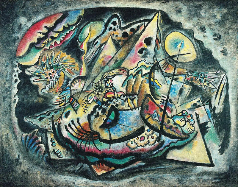 Harmaa ovaali - Vassily Kandinsky