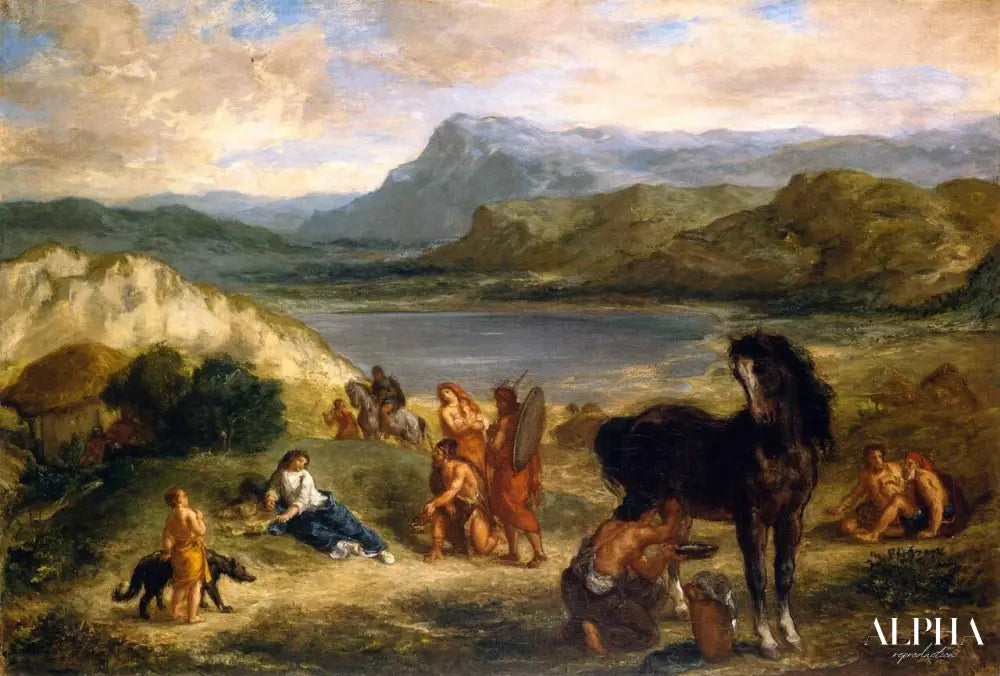 Ovid avec Scythes - Eugène Delacroix - Reproductions de tableaux et peintures haut de gamme