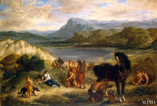 Ovid avec Scythes - Eugène Delacroix - Reproductions de tableaux et peintures haut de gamme