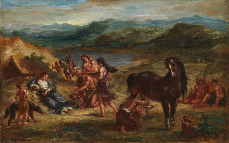 Ovidius skyyteillä - Eugène Delacroix