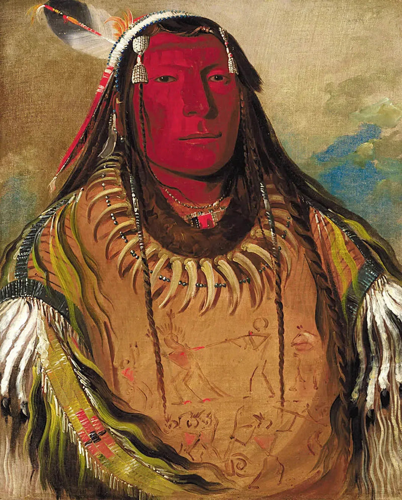 Pa-ris-ka-roó-pa, Kaksi korppia, yksi päällikkö - George Catlin