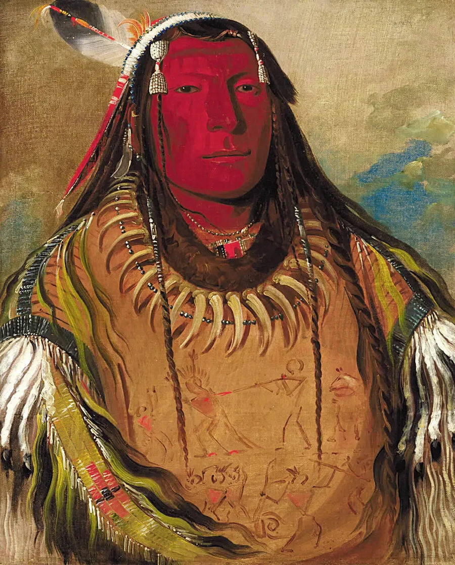 Pa-ris-ka-roó-pa, Kaksi korppia, yksi päällikkö - George Catlin