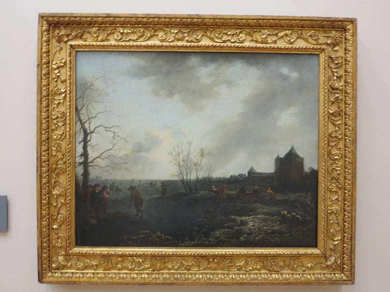 Paesaggio con stagni gelati - Adriaen van de Velde