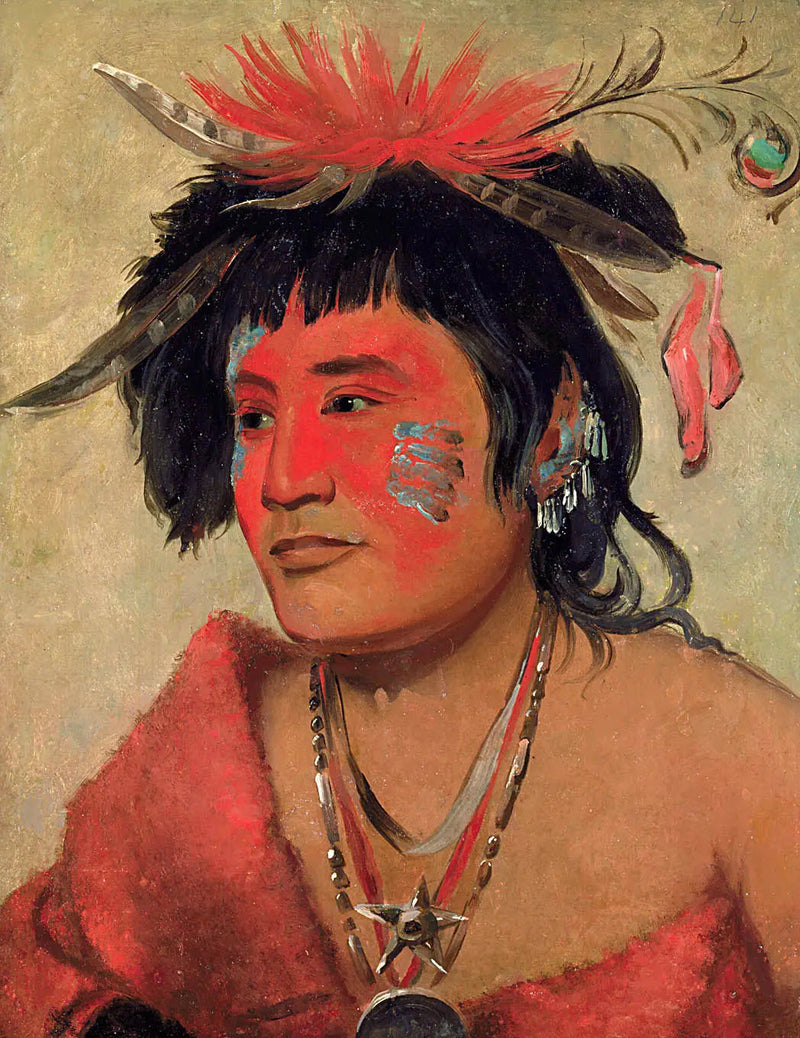 Pah-shee-náu-shaw, soturi - George Catlin