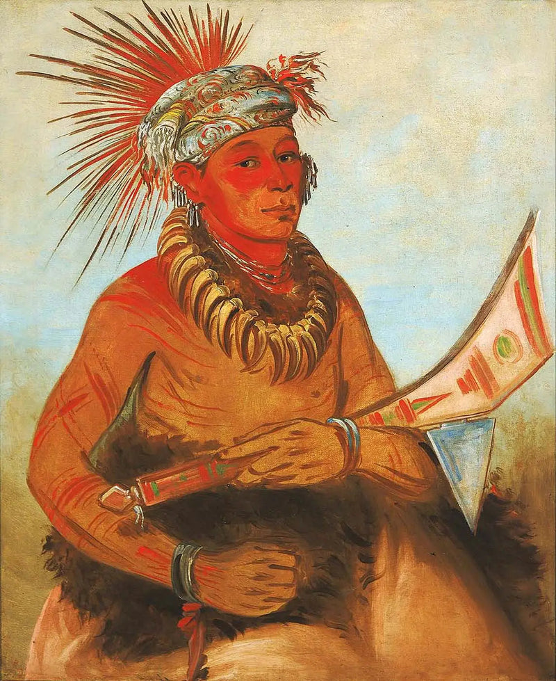 Pah-ta-cóo-chee, Ampujan Setri, rohkea - George Catlin