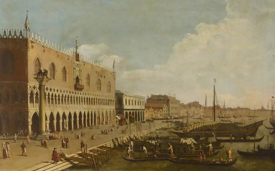 Palats Ducale ja Riva degli Schiavoni, Venetsia - Canaletto