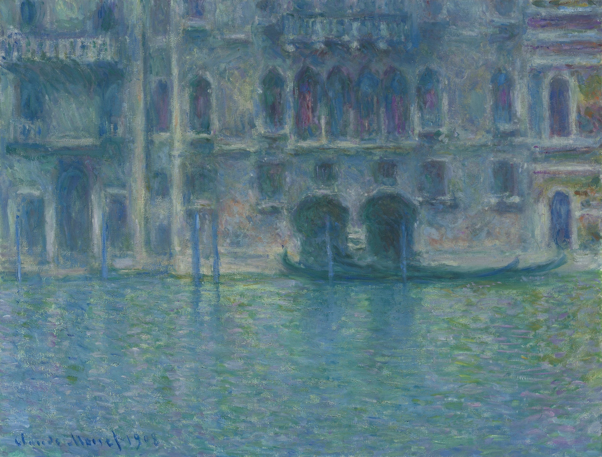 Palazzo da Mula à Venise de Claude Monet, 1908 – National Gallery of Art 1963.10.182, Wildenstein 1764