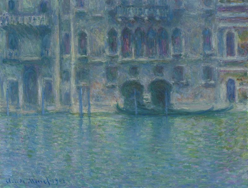 Palazzo da Mula Venetsiassa W1764 - Claude Monet