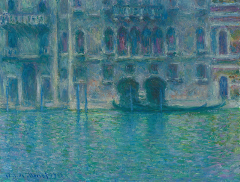 Palazzo da Mula Venetsiassa W1764 - Claude Monet