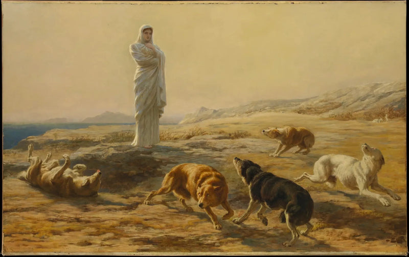 Pallas Athéna ja paimenkoirat - Briton Rivière
