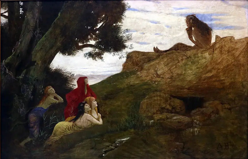 Pan ja Dryadit - Arnold Böcklin