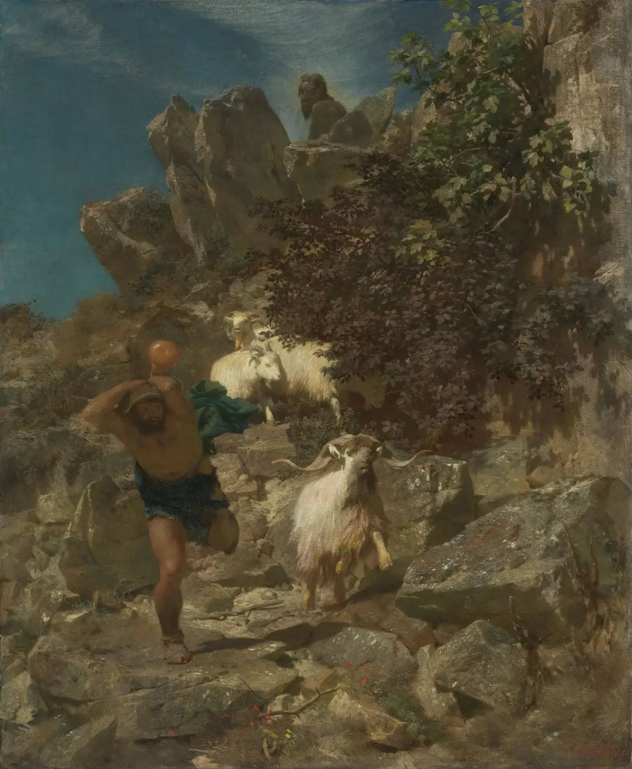 Pan pelottaa paimenta - Arnold Böcklin