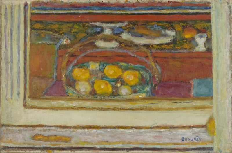Hedelmäkori peilissä - Pierre Bonnard