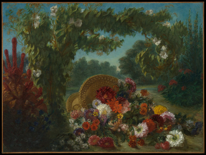 Panier de fleurs - Eugène Delacroix