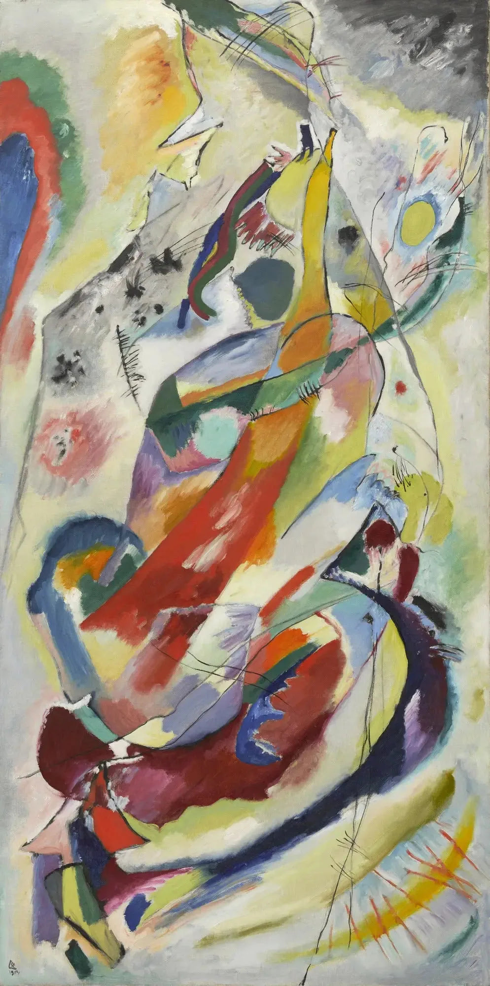 Panneau pour Edwin R. Campbell n° 1 - Vassily Kandinsky image 1 copie peinte à la main à l’huile