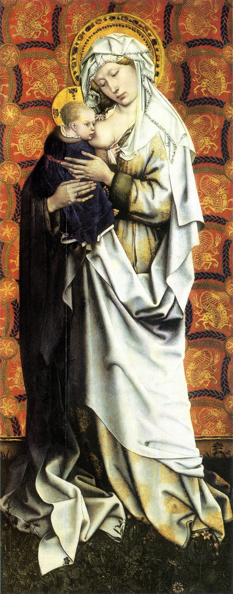 Flémalle-levyt: Seisova Neitsyt - Robert Campin