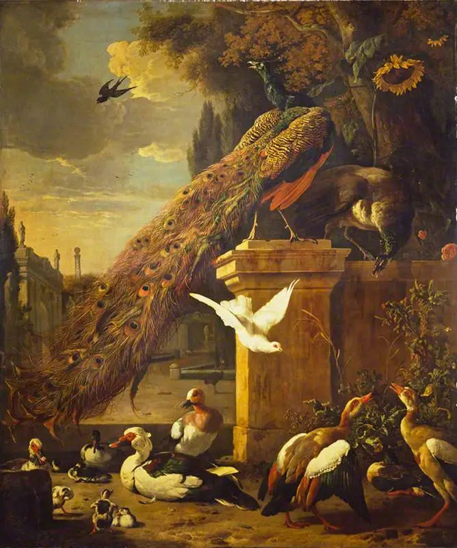 Pöllöt ja Ankat - Melchior de Hondecoeter