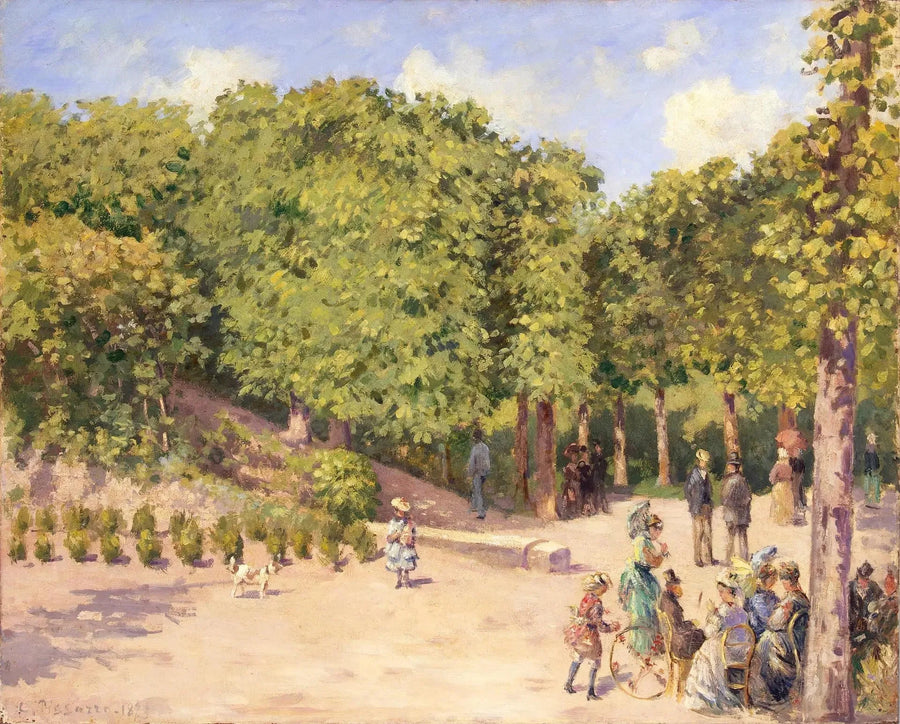 Pontoisen kaupungin puisto - Camille Pissarro