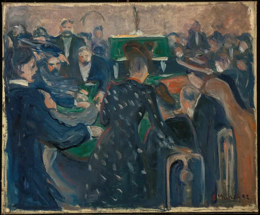 Pelaajat Monte-Carlossa - Edvard Munch