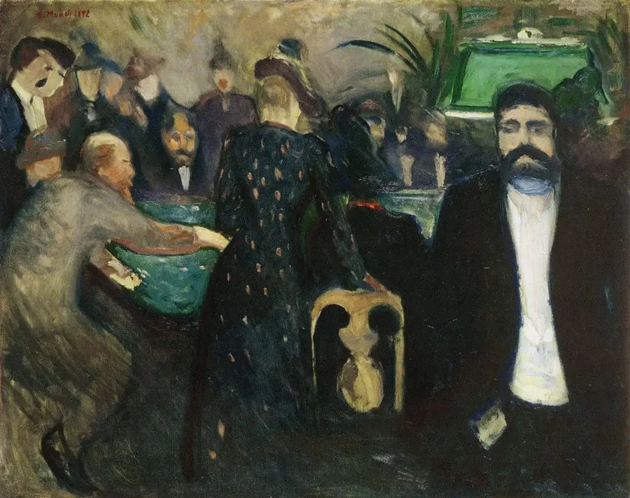 Pelaajat Monte-Carlossa - Edvard Munch