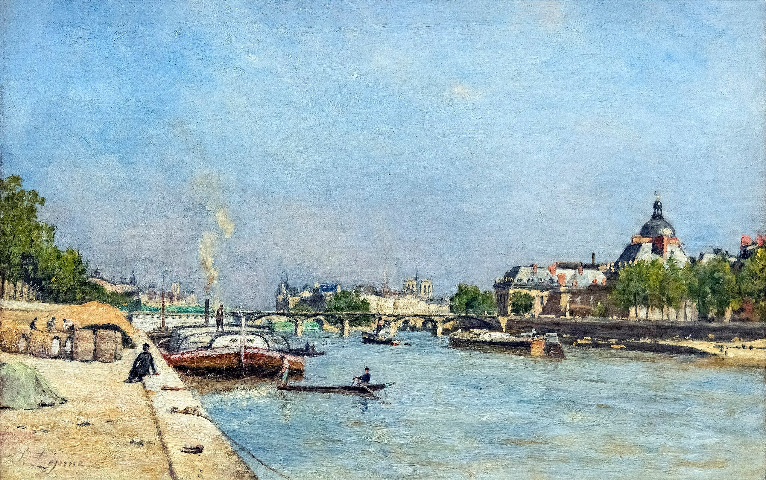 Paris le pont des Arts - Stanislas Lépine - Alpha Reproduction
