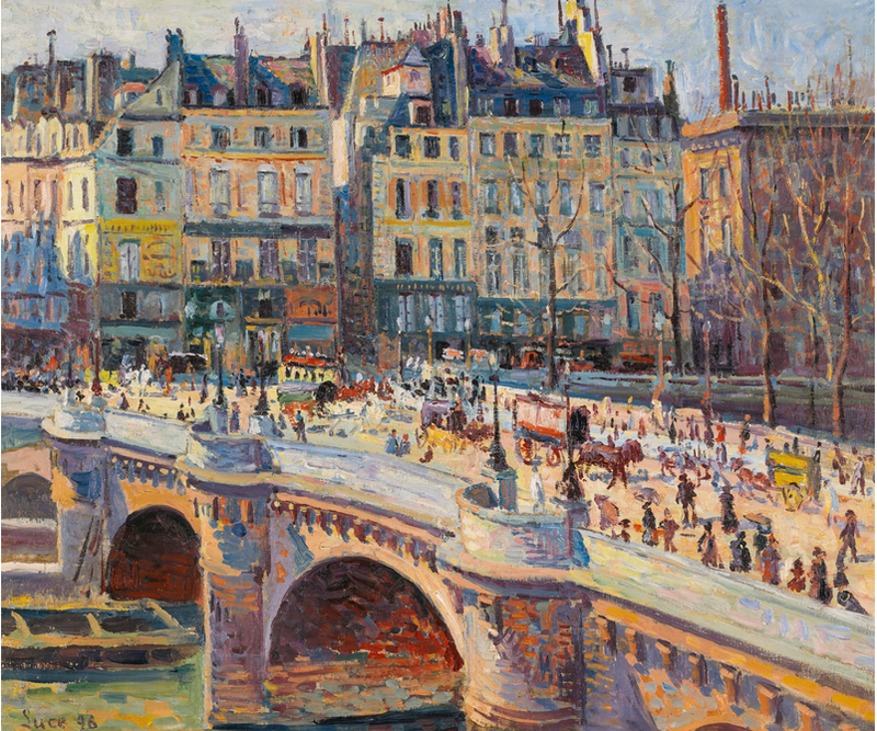 Pariisi, Pont-Neuf ja Quai Conti - Maximilien Luce