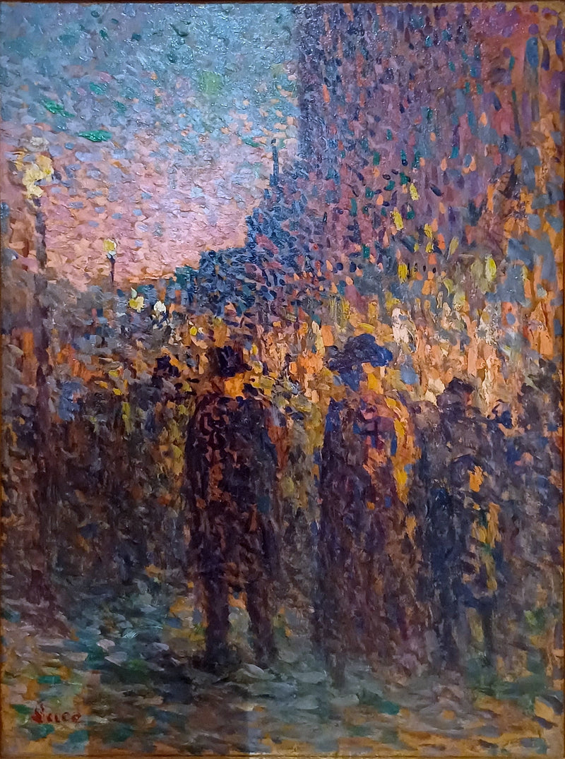 Pariisi, bulevardit, yö - Maximilien Luce