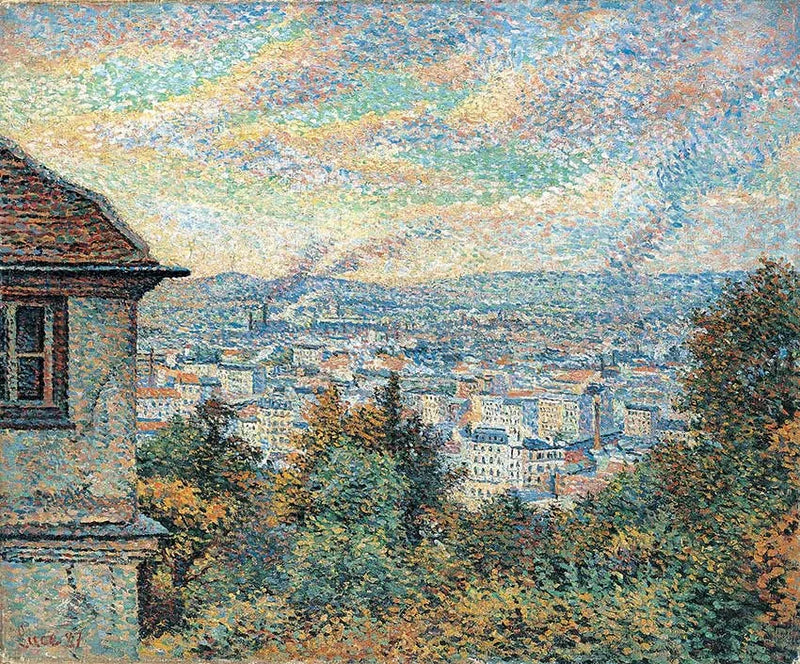 Pariisin näkymä Montmartreista - Maximilien Luce